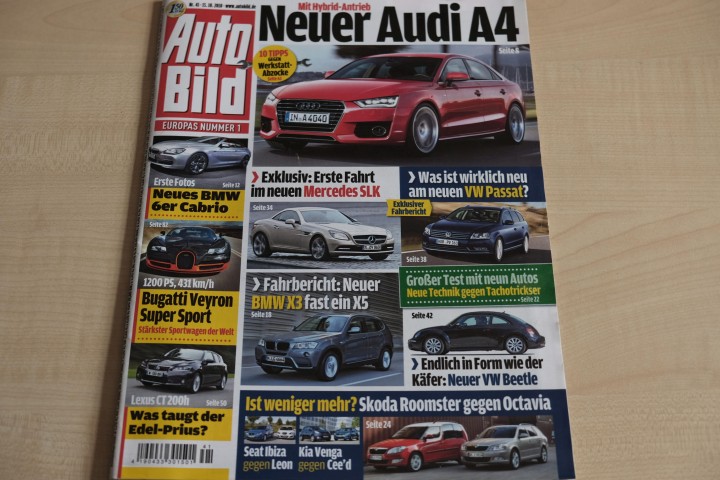 Deckblatt Auto Bild (41/2010)